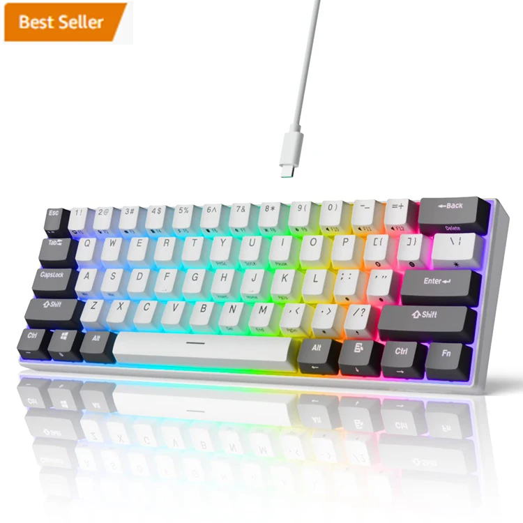 Custom Spanish Teclado 60% Keyboard Rgb Switch Hot Swap Gaming Mechanical Kit Mini Mechanical Keyboard Gaming Keyboards