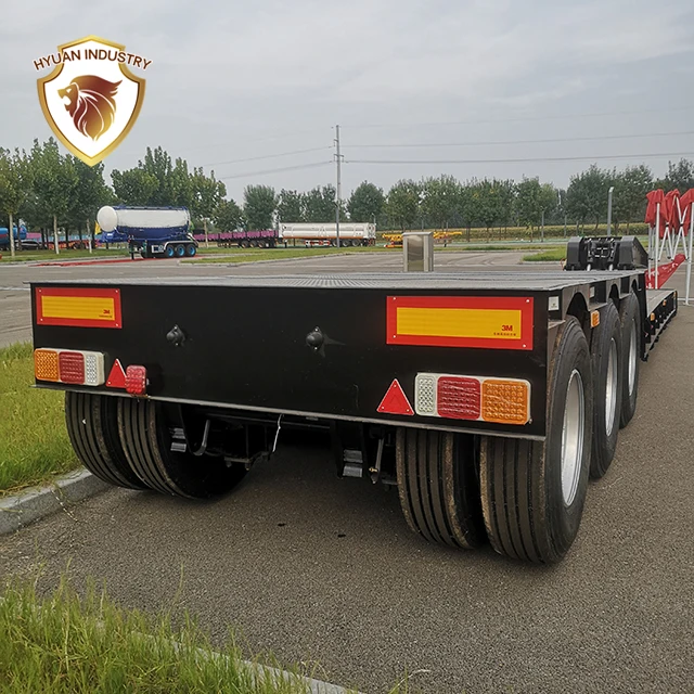 Hot sale 200 tons detachable gooseneck low bed trailer truck for sale