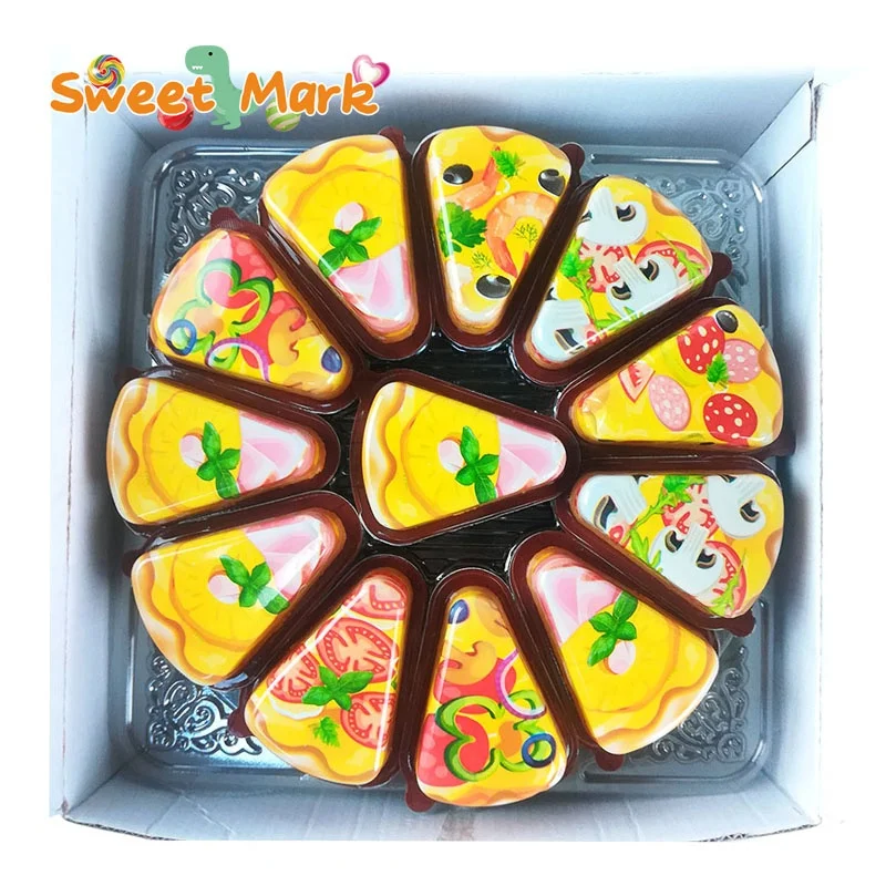 New Product Pizza Shape Surprise Egg Chocolate Biscuits With Toy
