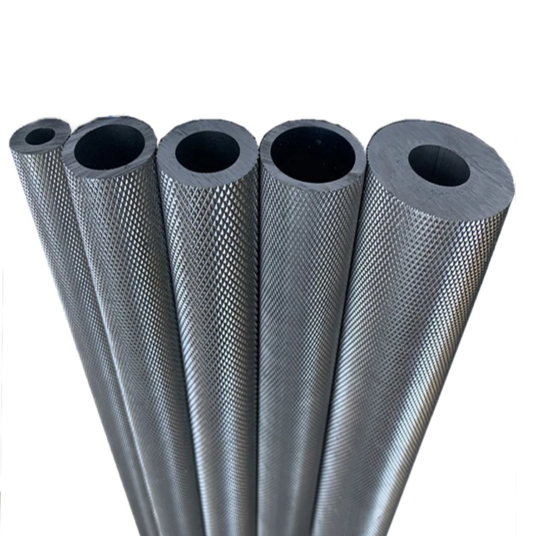 Knurled aluminum tube 6061 mesh 6063