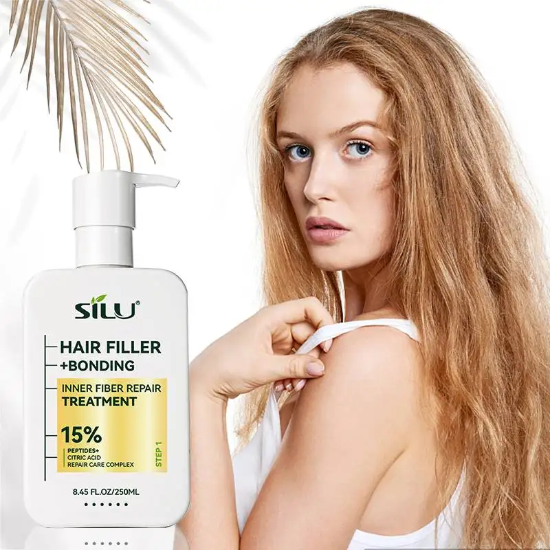 Argan oil hair filler bonding inner fiber repair treatment 15% peptides citric acid hair care complex mask