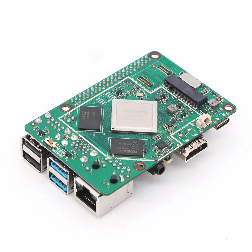 ROCK PI 4B V1.4 Rockchip RK3399 плата Cortex шестиядерный SBC/одноплатный компьютер ROCK PI 4B
