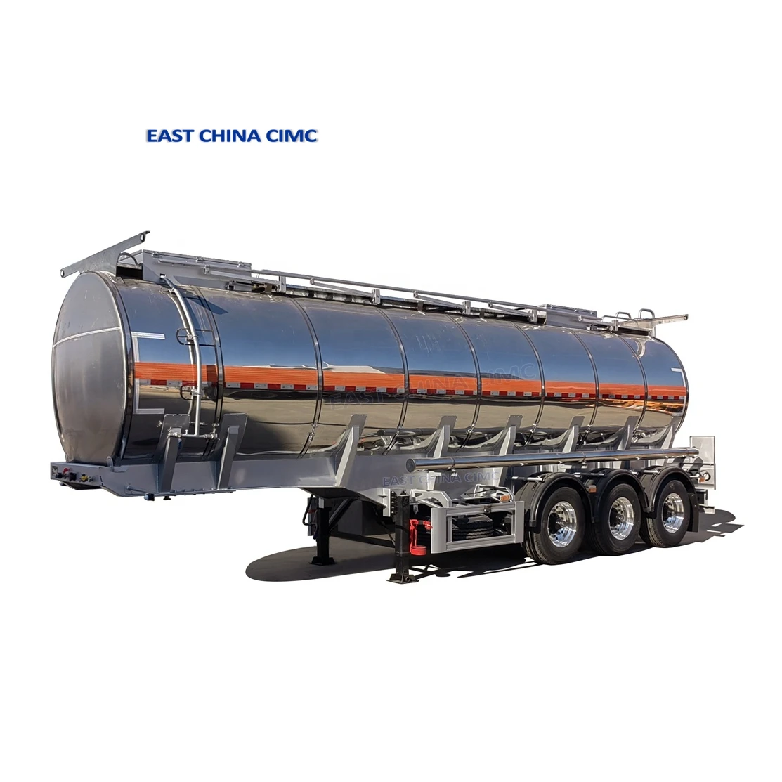 40000 50000L 3 Axle Food Grade Stainless Steel  Water Tanker Fuel Transport Tanker Semi Truck Trailer