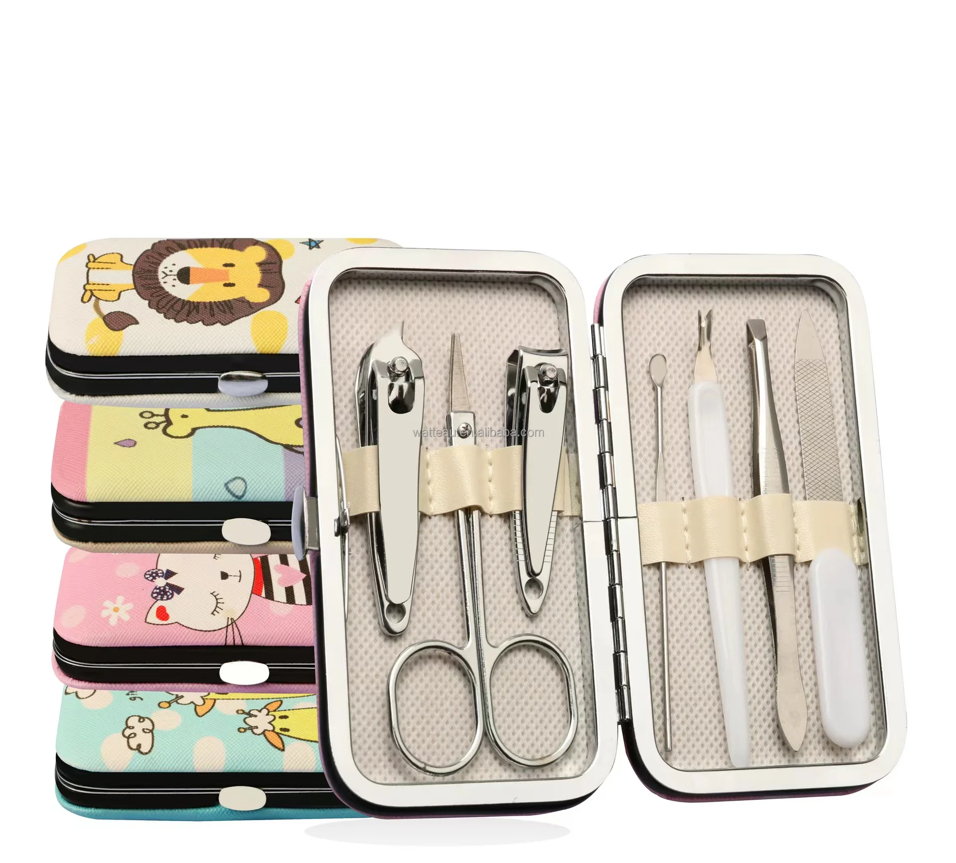 Popular 7pcs manicure set manicure nail clipper set of 7pcs professional manicure set 7pcs