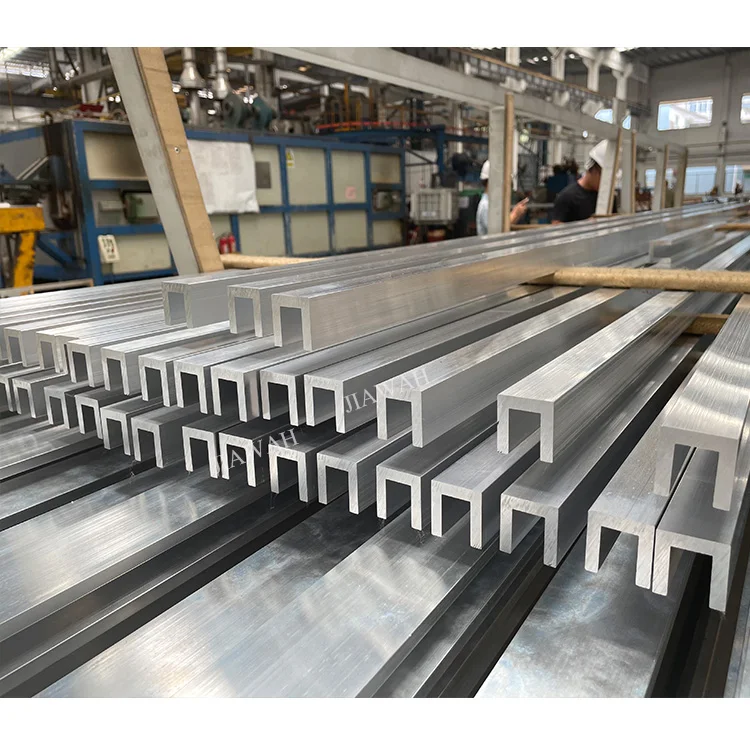 6061 6063 6082 Anodized Aluminium Profile Brushing u Aluminum u Channel Profile 25x25
