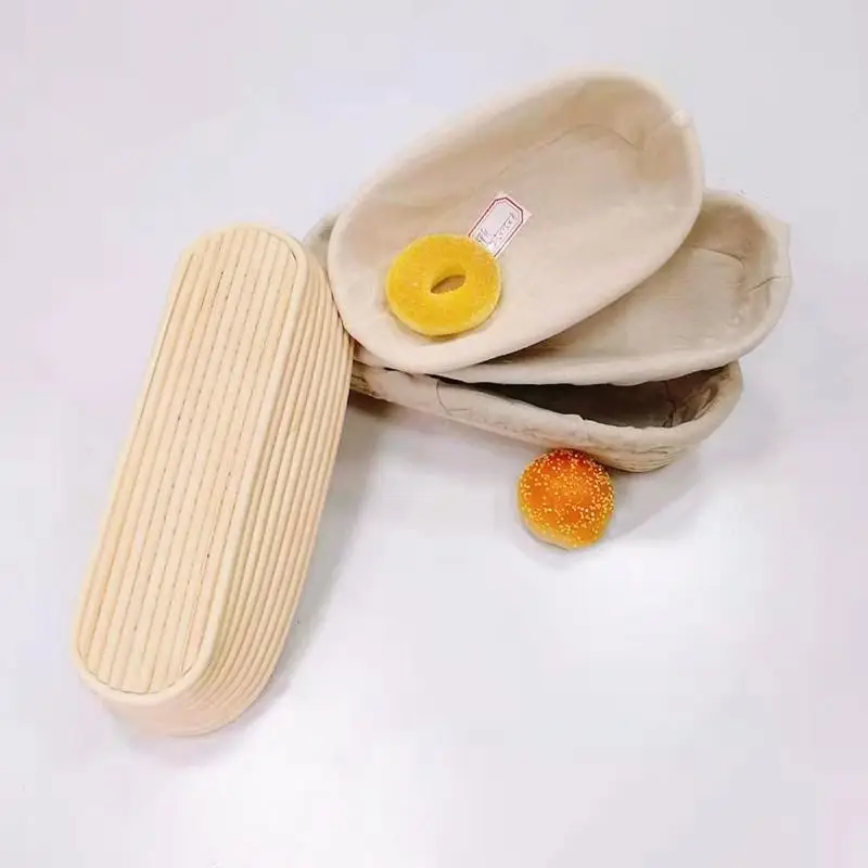 Good quality handicraft Indonesian cane oval banneton basket