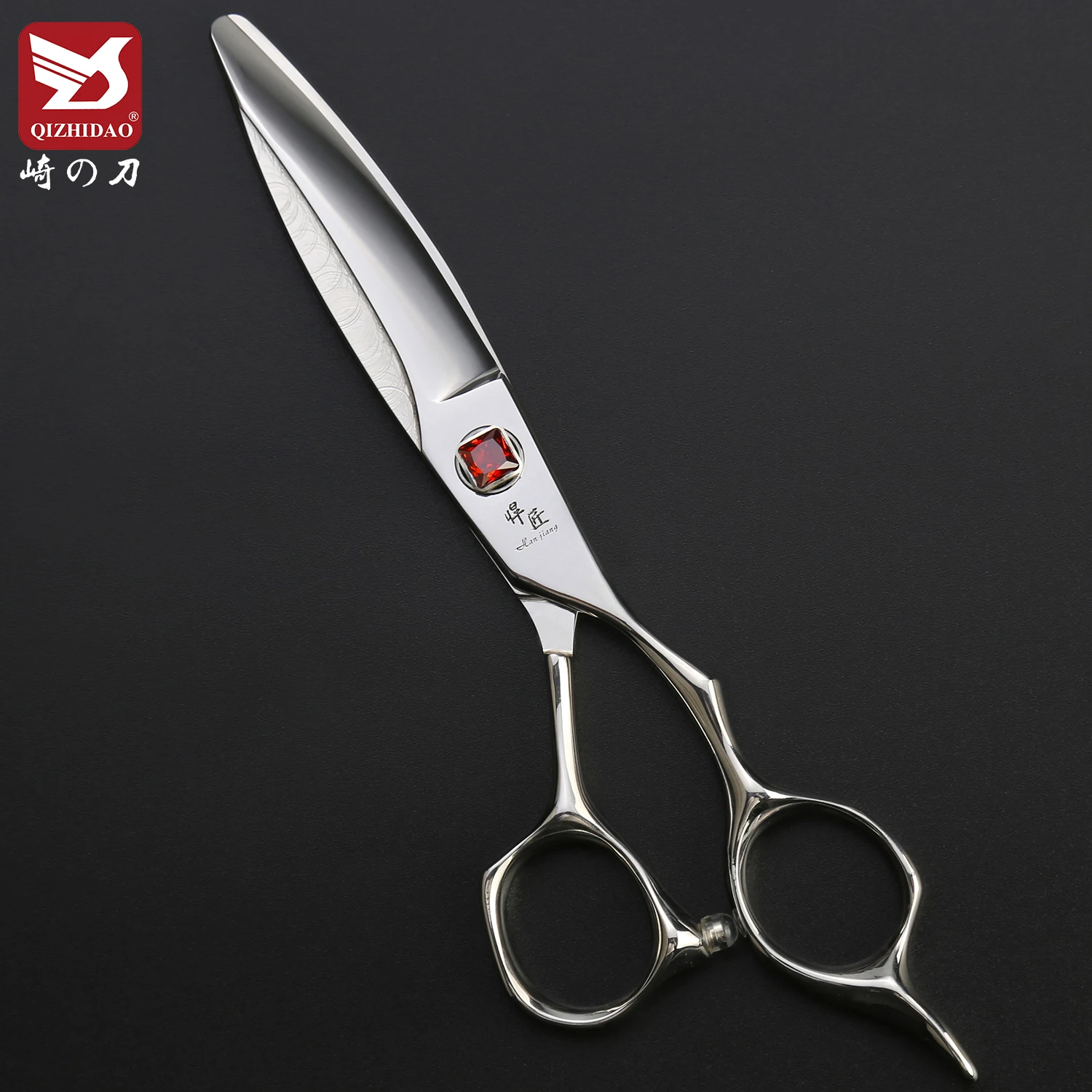 CNC 6.0 inch Japanese Cobalt VG10 Steel Sliding Barber Shears Slice Hair Cutting Scissors Hairdressing Scissors