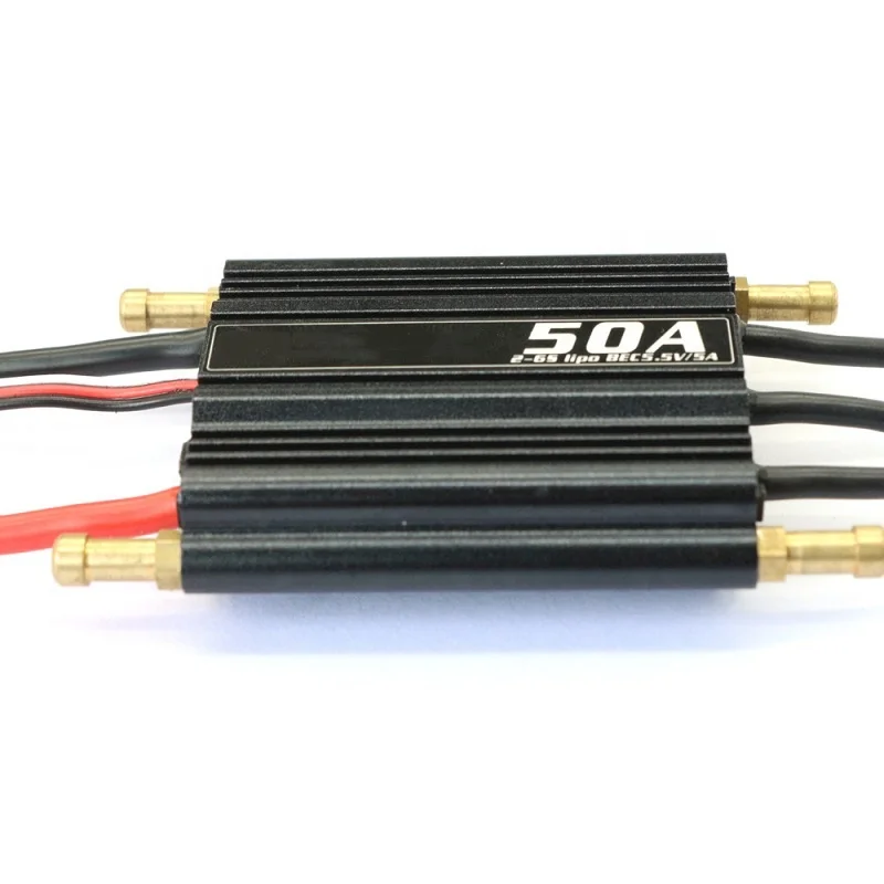 2-6S waterproof 50amp marine spare parts with BEC rc boat esc