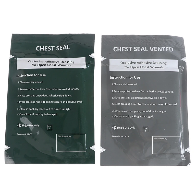 2024Hot Selling Emergency Equipment Chest Seal Vented Non vented Medical Chest Seals for rescue use