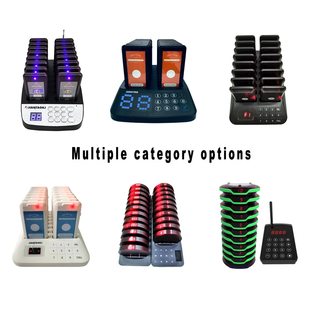JIANTAO Best Selling Long Range Pager Restaurant Queue Management System Pager System Calling