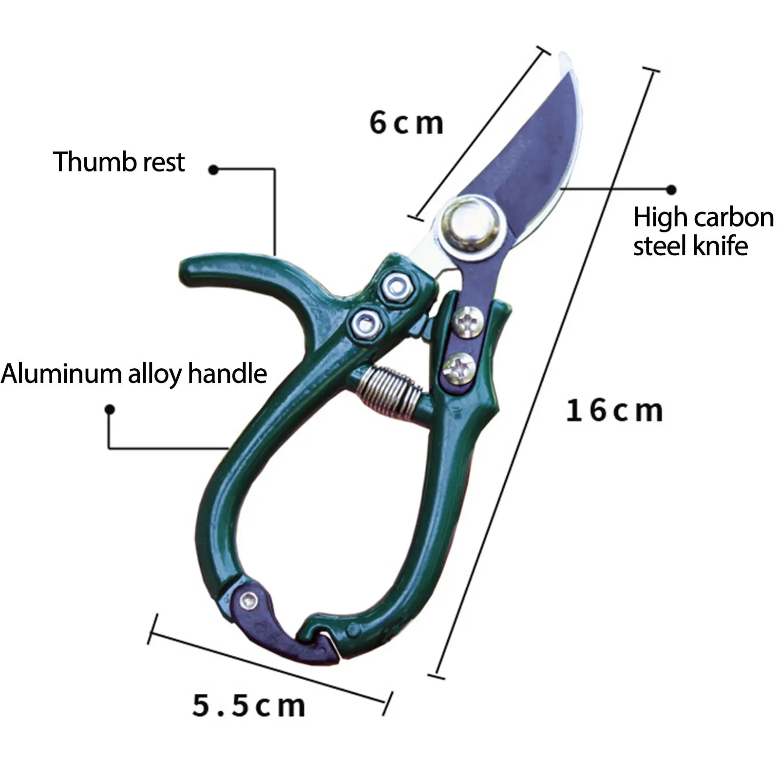 Mydays Outdoor Garden Pruners Lightweight Garden Scissors mini Professional Stainless Steel Garden Shears