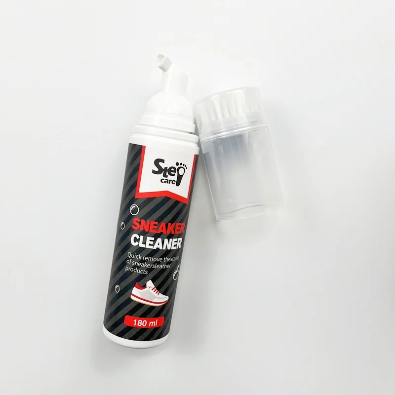 High Quality Shoe Care Kit 100ml and 180ml sports shoe Cleaning Kit with brush head