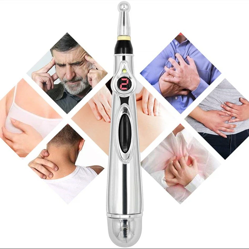 Electronic Acupuncture Tens Pen Electric Meridian Energy Point Massage Pen Traditional Relief Pain Laser Needle Therapy Tools