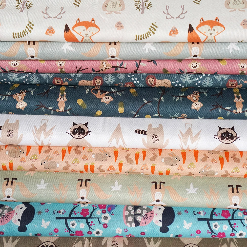 
Custom 145 Gsm Digital Printing 100% Cotton Fabric For Baby Clothing 