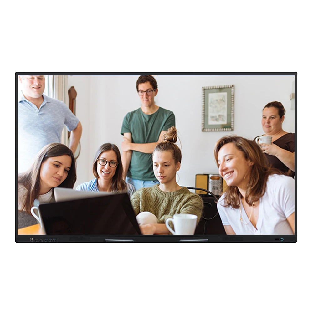 LONTON Wholesale 65 75 Inch Pizarra Interactiva Smart Board Interactive Flat Panel 20 Point Touch Screen for Class Teaching