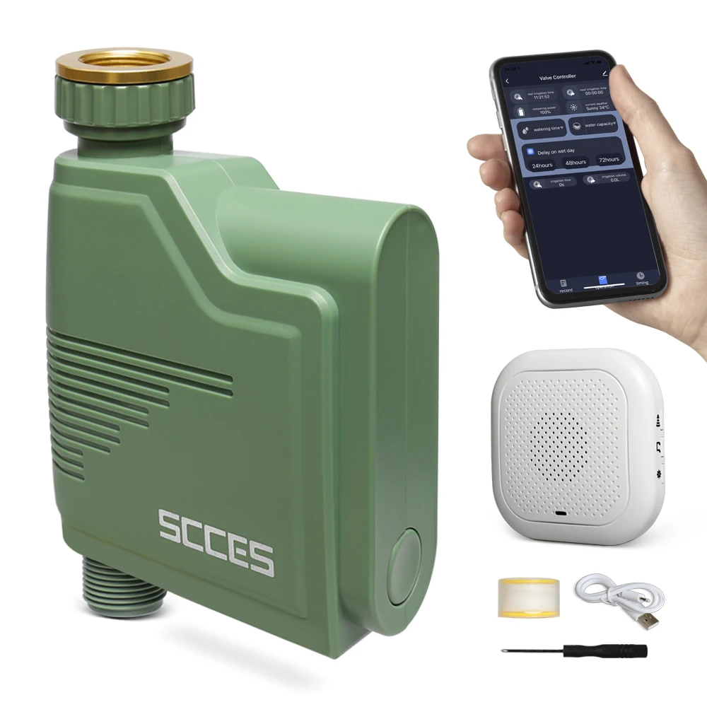 Умный клапан tuya zigbee, система капельного орошения «сделай сам» с Wi-Fi, автоматический контроллер, Таймер подачи воды, садовые разбрызгиватели