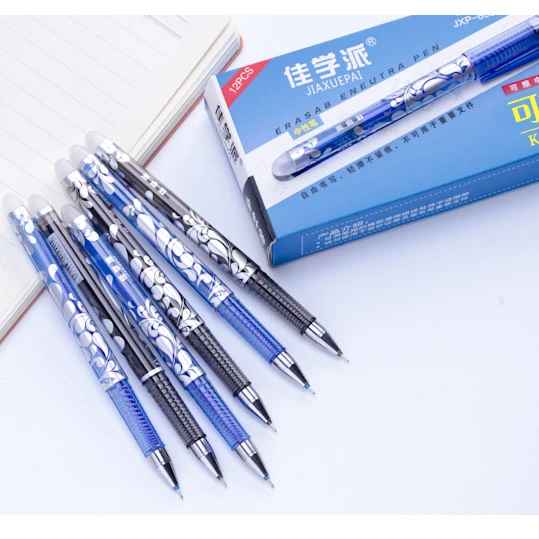 custom gel pen erasable student office supplies gel ink pen 0.5mm clip water erasable gel pens