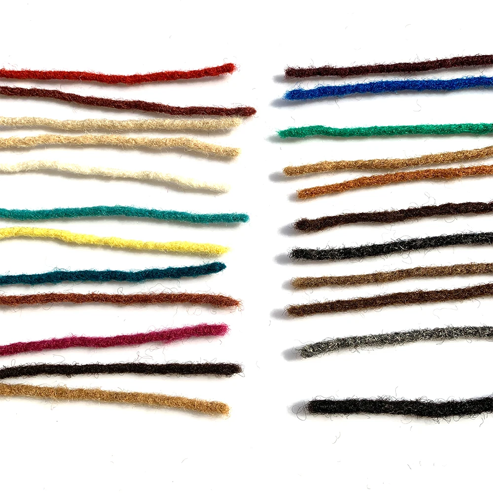 Human Hair Locs Extensions Dreadlocks Extensions Full Handmade Medium Size 100% Human Hair Extensions