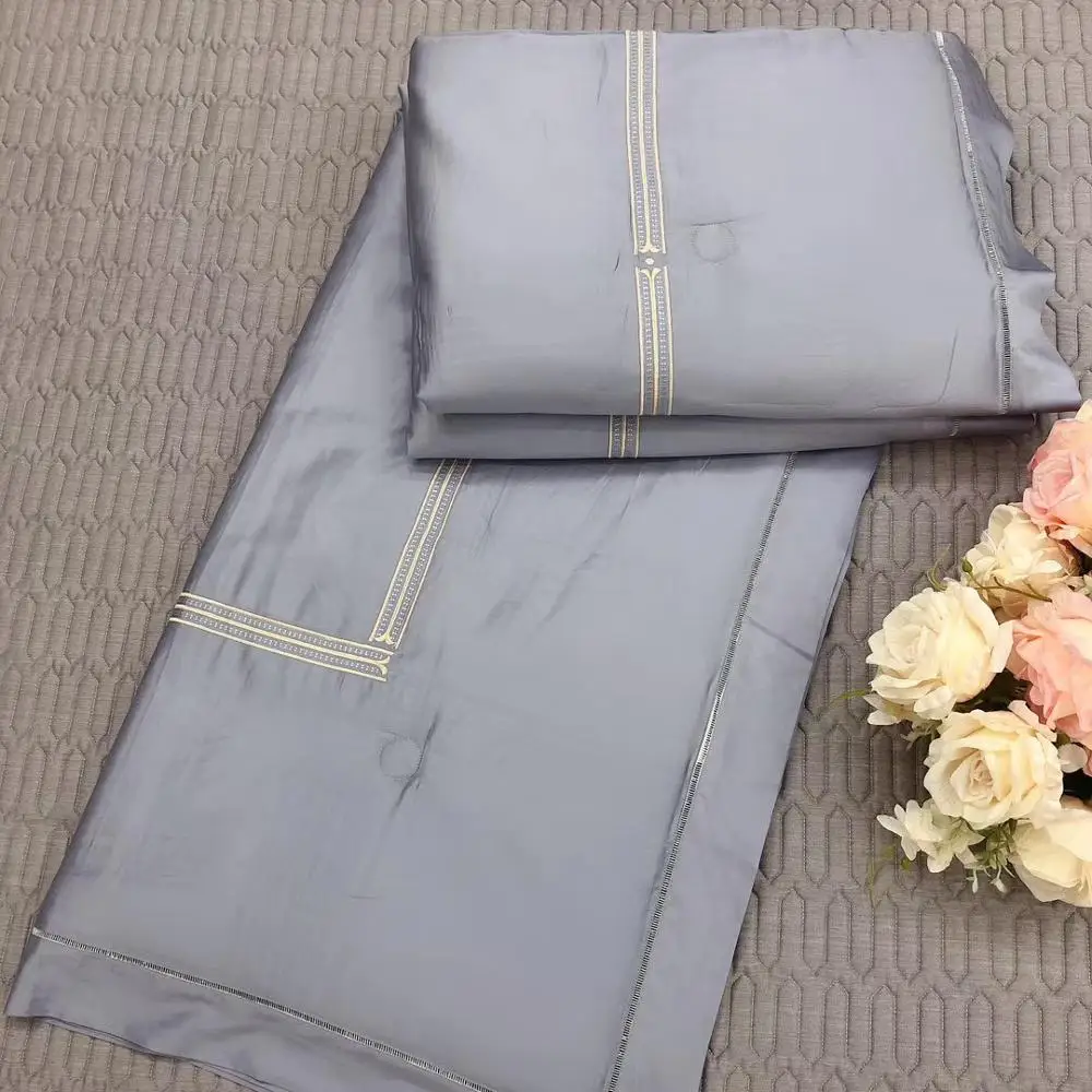 NEW tencel cotton summer duvet blanket quilt solid color  embroidery