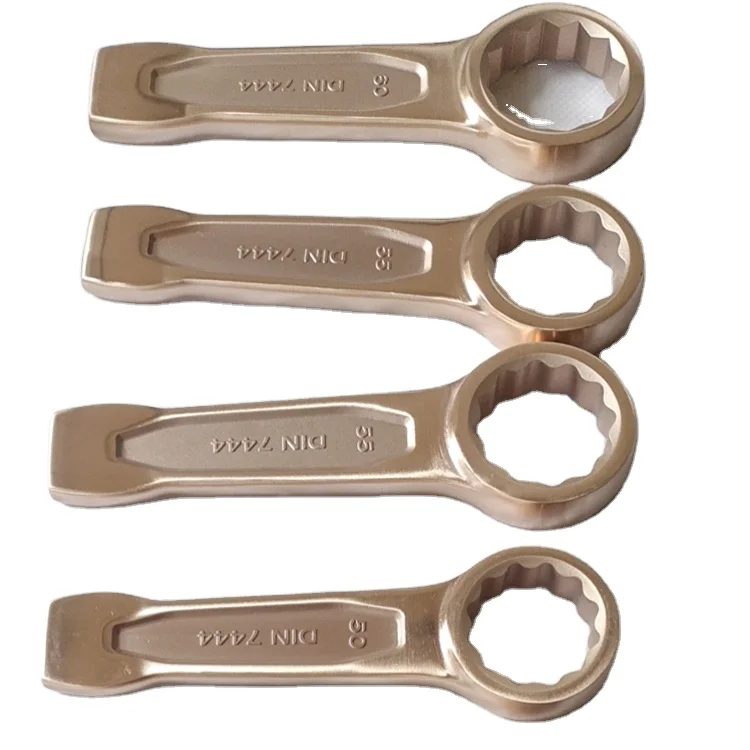 Non Sparking Imperial flogging slogging ring spanner for working at height