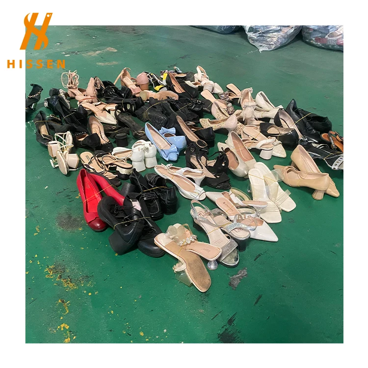 selling 2nd hand ukay ukay  branded ladies used  high heels shoes for imported shoes