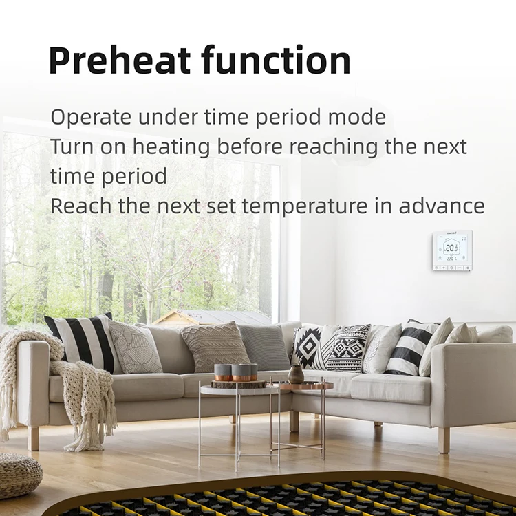 hydronic floor heating Thermostat Room Heating Weekly Programmable Wireless Thermostat Gas Boiler Water Heating