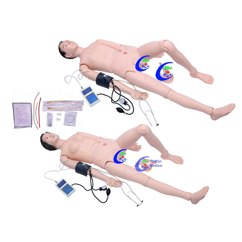 Medical Dummy Training Model Female Male Nurse Training Manikin Multifunctional Nursing Training Doll