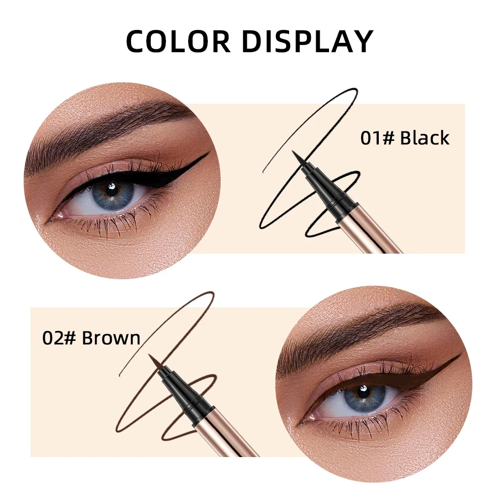 Private Label Custom Makeup Professional Eyeliner Pen Multi Uses Long Lasting Waterproof Liquid Eyeliner Pencil