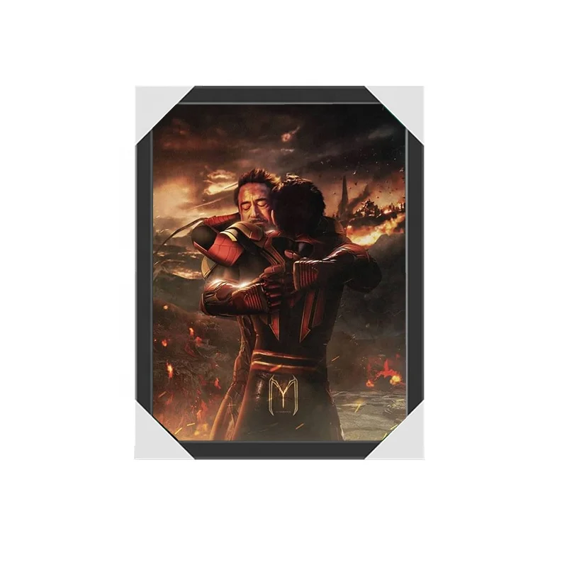 Movie Super Star Lenticular Poster Printing 3D Deep Effect Advertisement