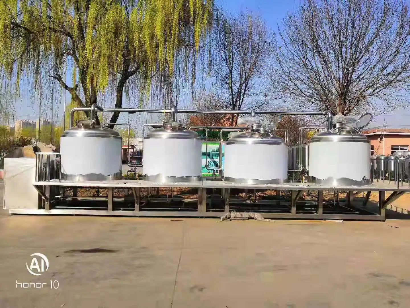 1000L 2000L Mash Tun Lauter Tun Boiling Kettle Whirlpool Tun 4 vessels Brewhouse System