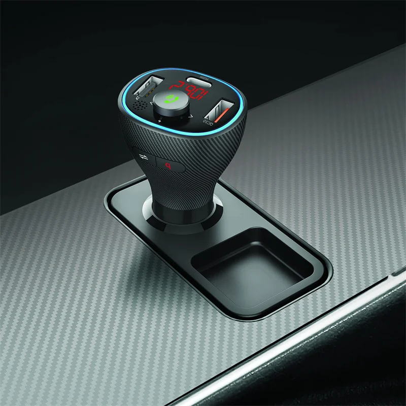 Bluetooth FM Transmitter Dual USB Port QC3.0 Quick Charge FM Modulator with Bluetooth for Car Transmisor FM Para Carro Bluetooth