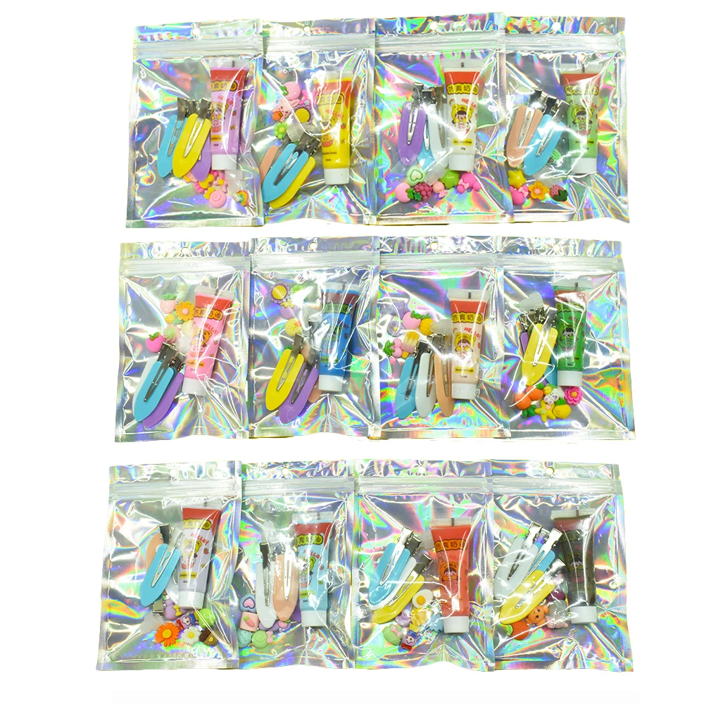 15g Simulation Cream Glue Cartoon Resin Charms Set For DIY Handmade Hairpin Material Kids Toys Gift Jewelry Making