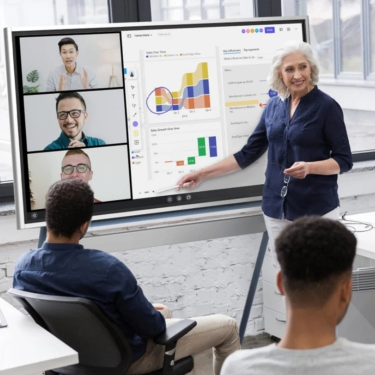 New product ideas 2024 4K Android Led LCD Interactive whiteboard teaching smart board touch screen display Interactive boards