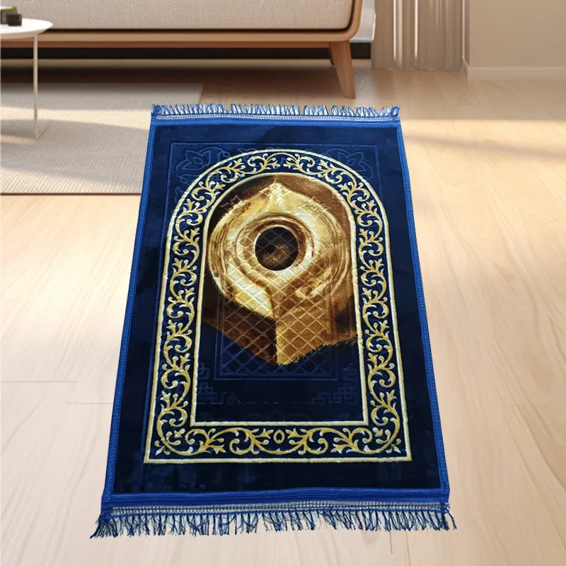 Hot Selling Good Quality Muslim Home Mosque Use Quilted Printing Kids Prayer Rugs Janamaz Islamic Muslim Prayer Rug