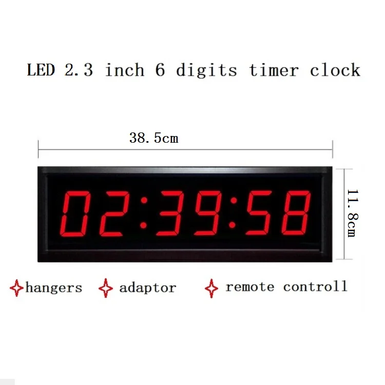 GPS satellite synchronize 6 digits LED timer clock
