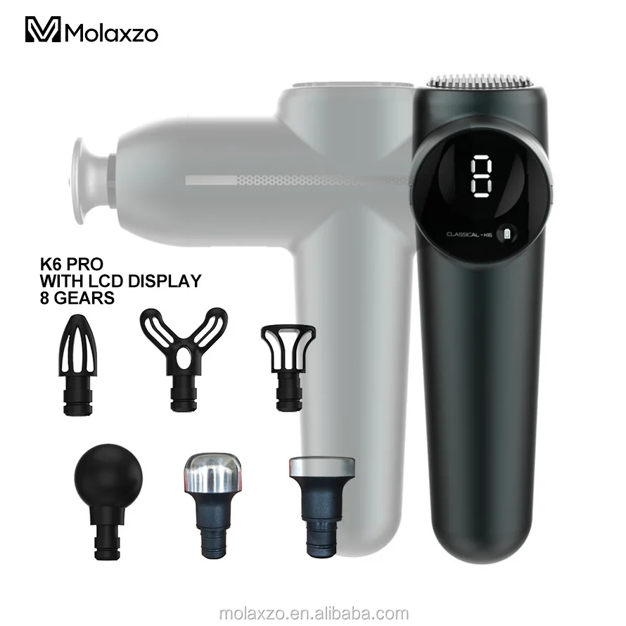 2024 Newest LCD Display 8 Speeds model Deft K6 Pro muscle massager deep tissue massage gun