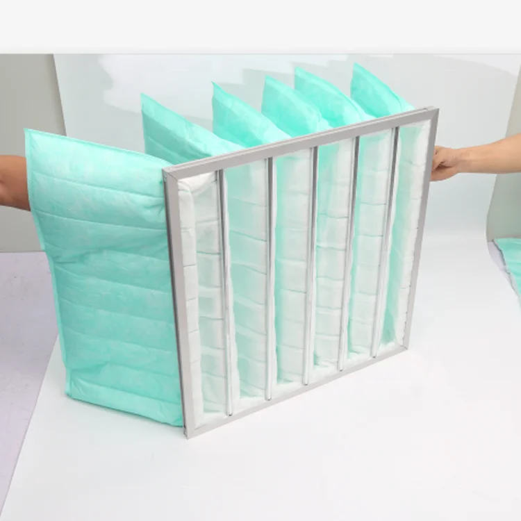 Customized medium efficiency pocket type filter G4 F5 F6 F7 F8 F9 Bag air filter for dust removal