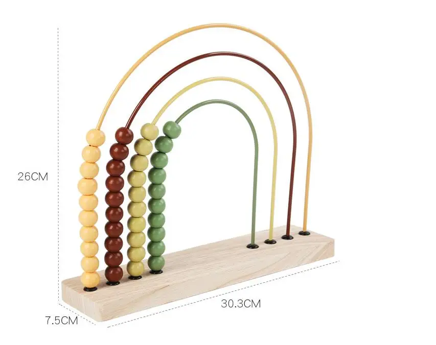 Mathematical Calculation 4-6-year-old Counting Beads Addition And Subtraction Wooden soroban abacus