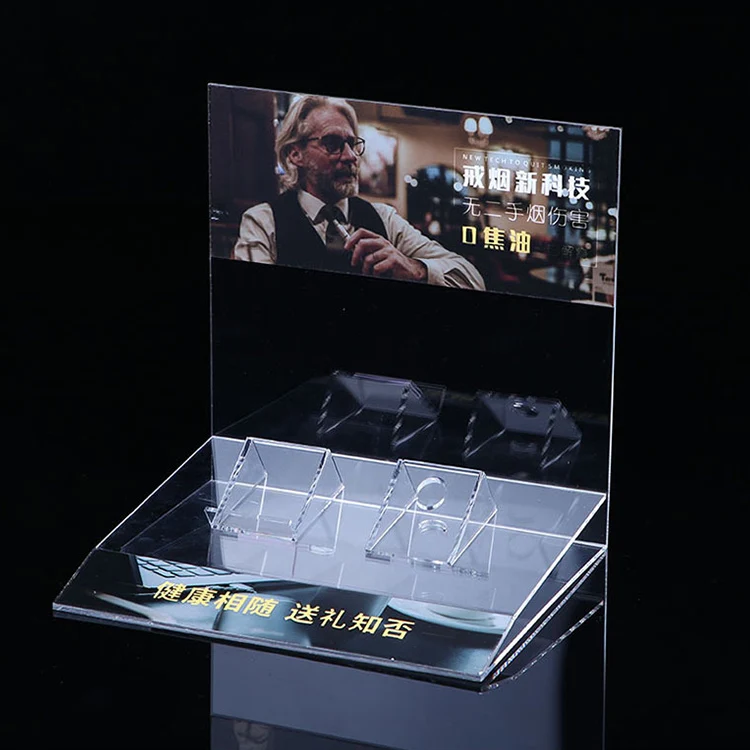 
Customized shopping mall counter display stand multi-specification acrylic cosmetic display cabinet 