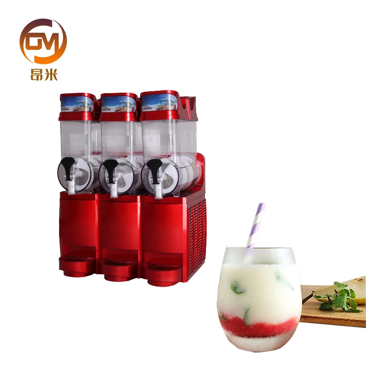 Factory Direct Supply Cheap Easy Cool Snow White Slush Machine 3 Tank Commercial