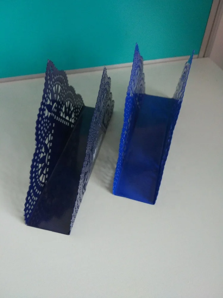 Iron Art tissue box restaurant napkin holder For Dinner table