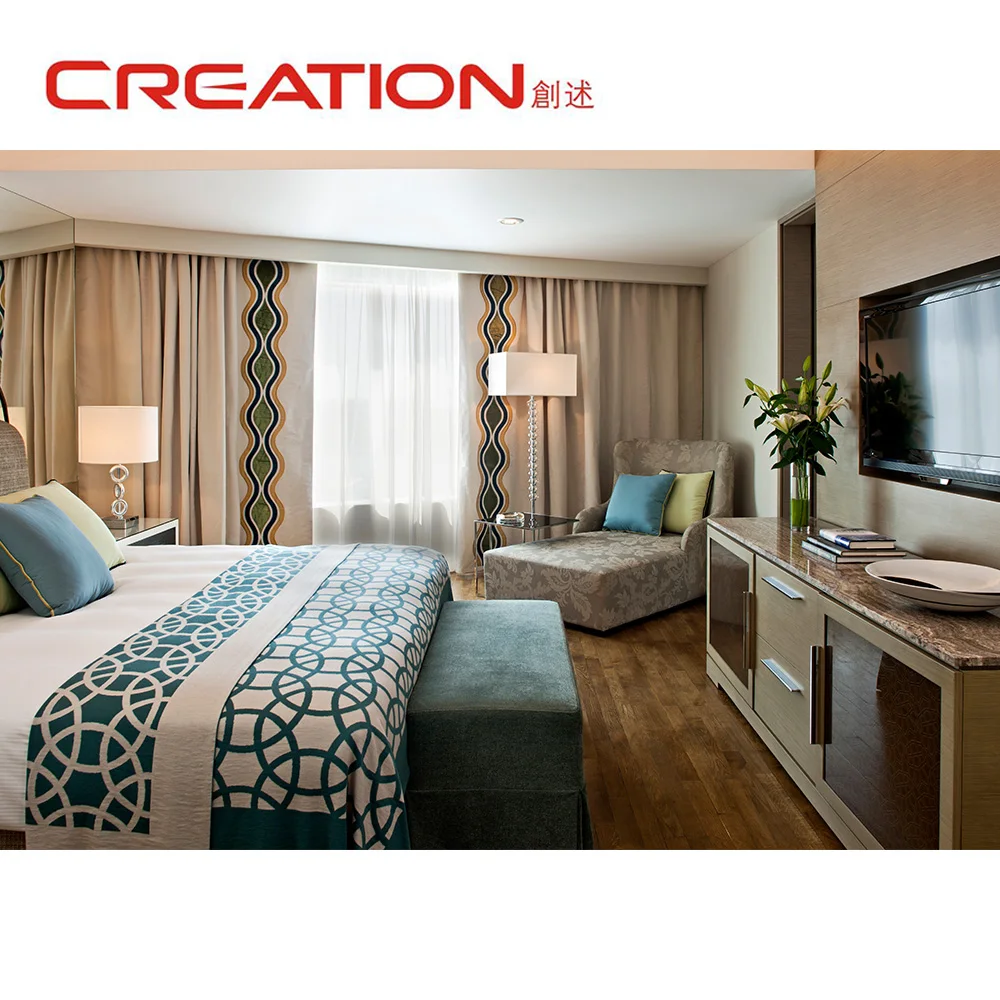 Bedroom Furniture Set Modern Foshan Custom Made Hilton 5 Star Hotel Bedroom Furniture for Hotel Use
