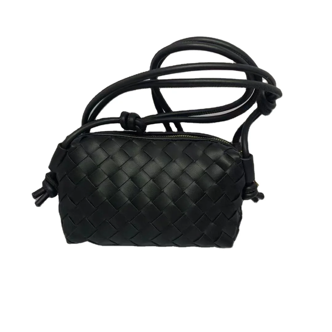 Модные Плетеные женские ручные сумки, кошельки, Женская мини-сумка на плечо, Портативная сумка, вязаные сумки для девочек