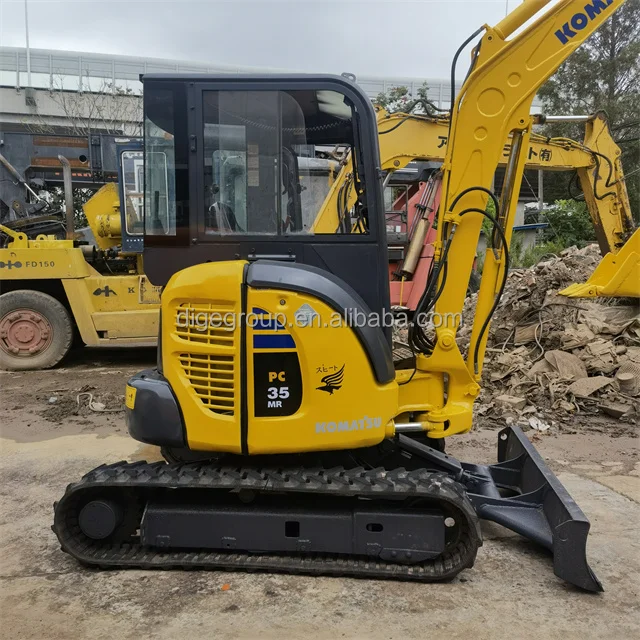 Низкая цена продажа подержанного гидравлического гусеничного экскаватора Komatsu PC35 распродажа