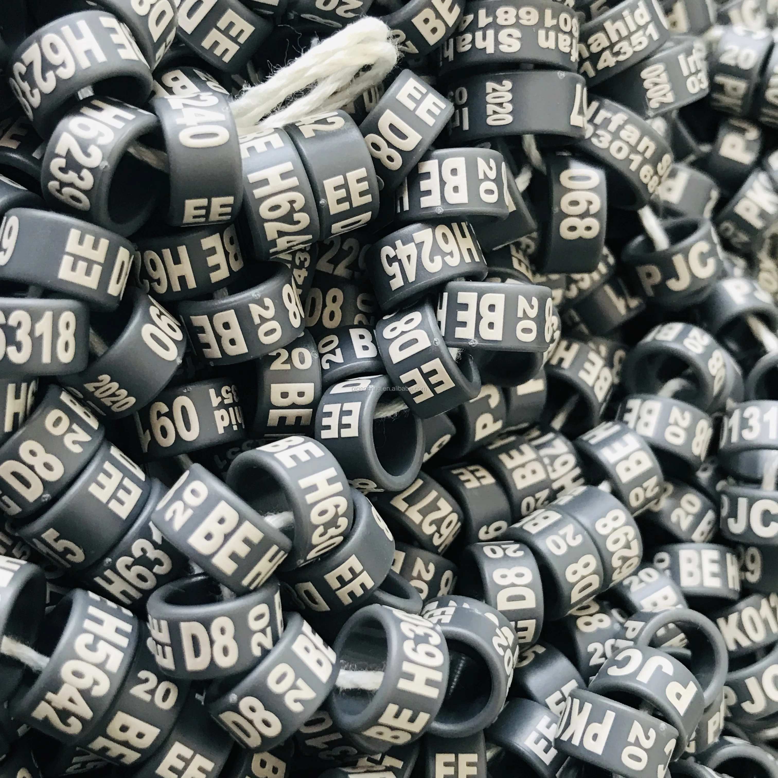 High quality Plastic closed bird bands pigeon rings All sizes All colors poultry leg band chicken rings