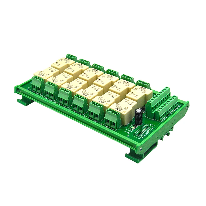 12 channel Tyco relay module output control 3.3v-5vdc 12v-24vdc provides high trigger voltage and 30A high power