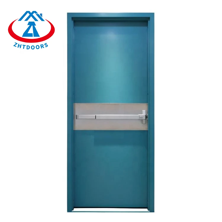 ZHTDOORS Trusted Supplier Quality Products ULUL Standard 90 Minute Emergency Exit Swing Door With Safety Flat Push Rod