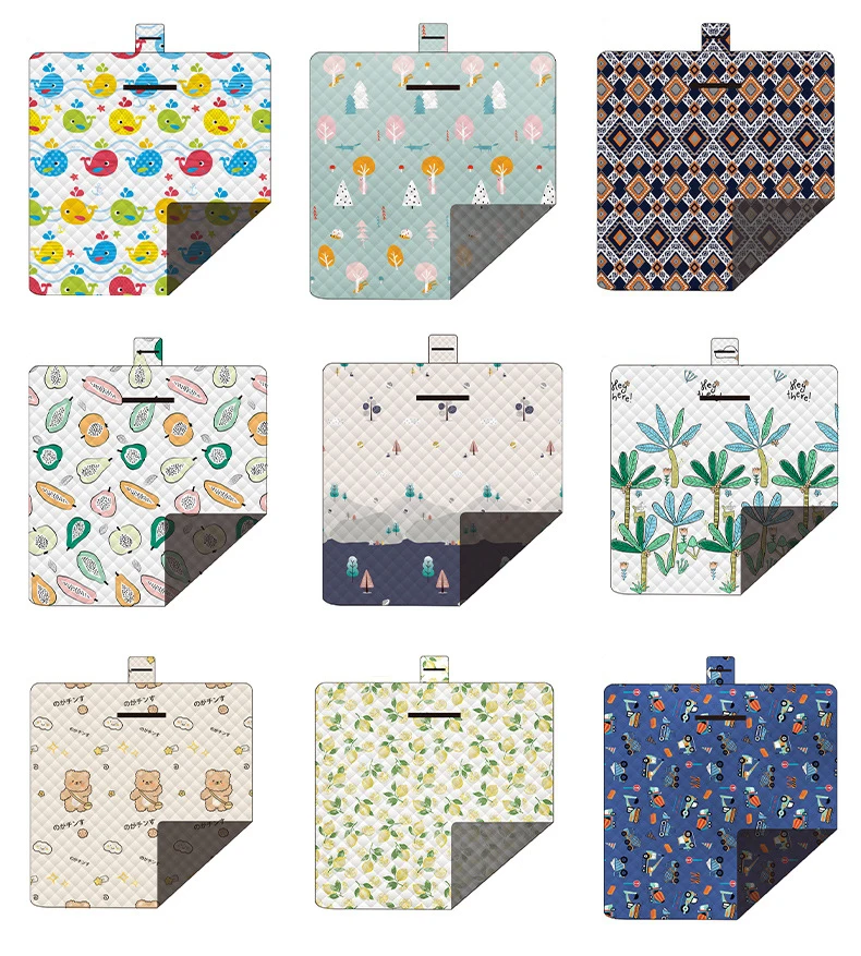Outdoor Camping Foldable Picnic Mat Customized Pattern Cheap Beach PP Mat
