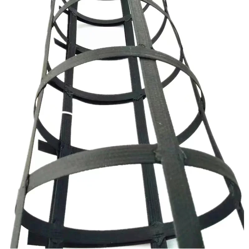 PET welded geogrid for road and railway slope treatment and reinforcement, reinforced bidirectional steel plastic grid