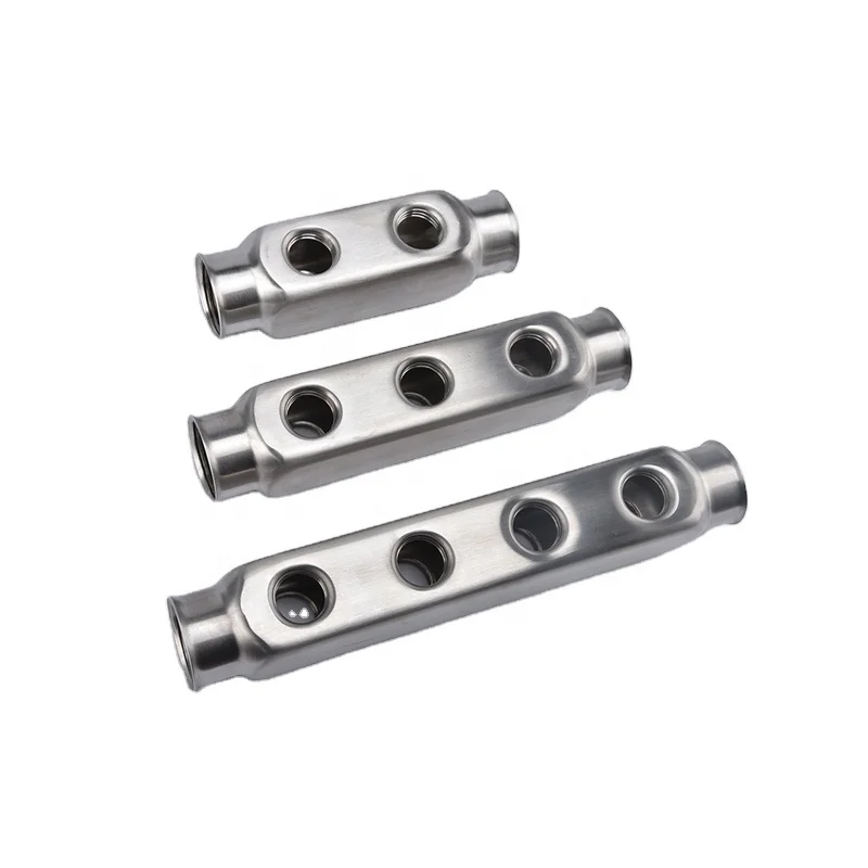 H2007 Series 2-12 Ways Stainless Steel Collectors For Floor Heating
